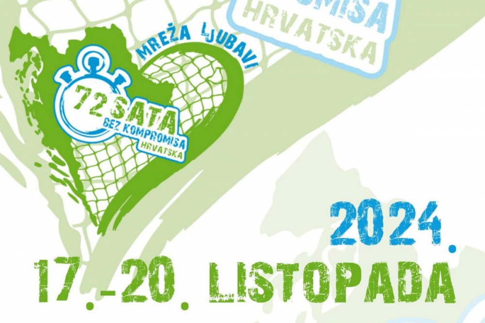 Volonterski projekt &ldquo;72 sata bez kompromisa&rdquo; od 17. do 20. listopada