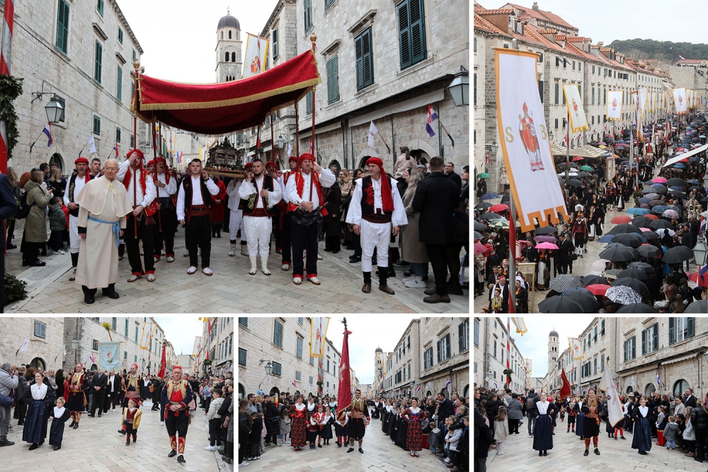 Svečana procesija 1053. Feste Sv. Vlaha pro&scaron;la Gradom (FOTOGALERIJA)