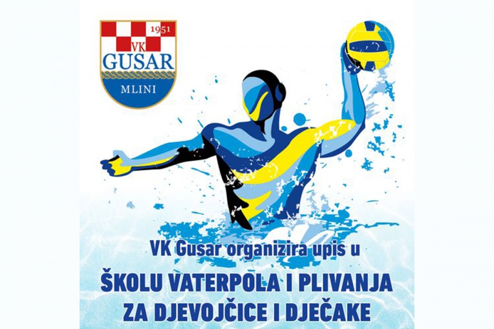 Upisi u &Scaron;kolu vaterpola i plivanja Vaterpolskog kluba Gusar za djevojčice i dječake