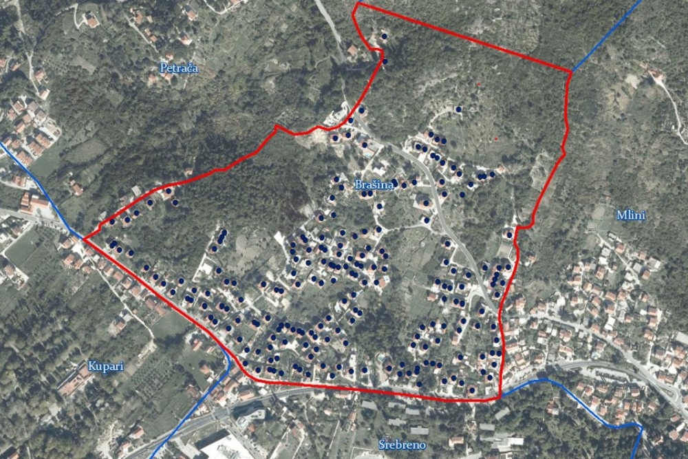 Obavijest iz Općine; Prikupljanje podataka o građevinskim objektima, terenska izmjera u naselju Bra&scaron;ina