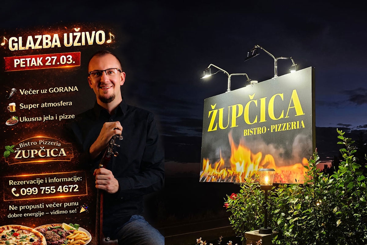 Bistro Pizzeria Župčica poziva na proslavu rođendana uz muziku uživo u petak 27. ožujka